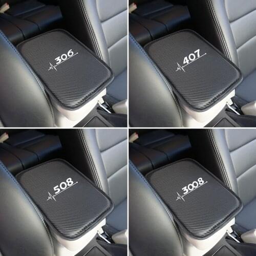 Interior Universal Size Car Armrest Pad Covers for Peugeot 206 207 208 306 307 308 407 408 508 2008 3008 accessories