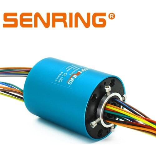 Rotating connector Armature 6 circuits 10A and 12 signal 2A through hole slip ring with 12.7mm