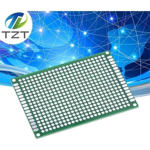 1pcs 5x7 cm PROTOTYPE PCB 5*7 panel double coating/tinning PCB Universal Board double Sided PCB 2.54MM board