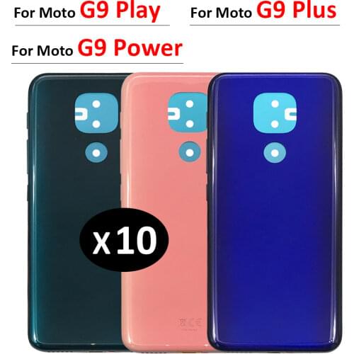 10Pcs/Lot, Back Battery Door Rear Housing Cover Case STICKER Adhesive For Moto One / G6 Plus / G7 Power / One Macro / G9 Play
