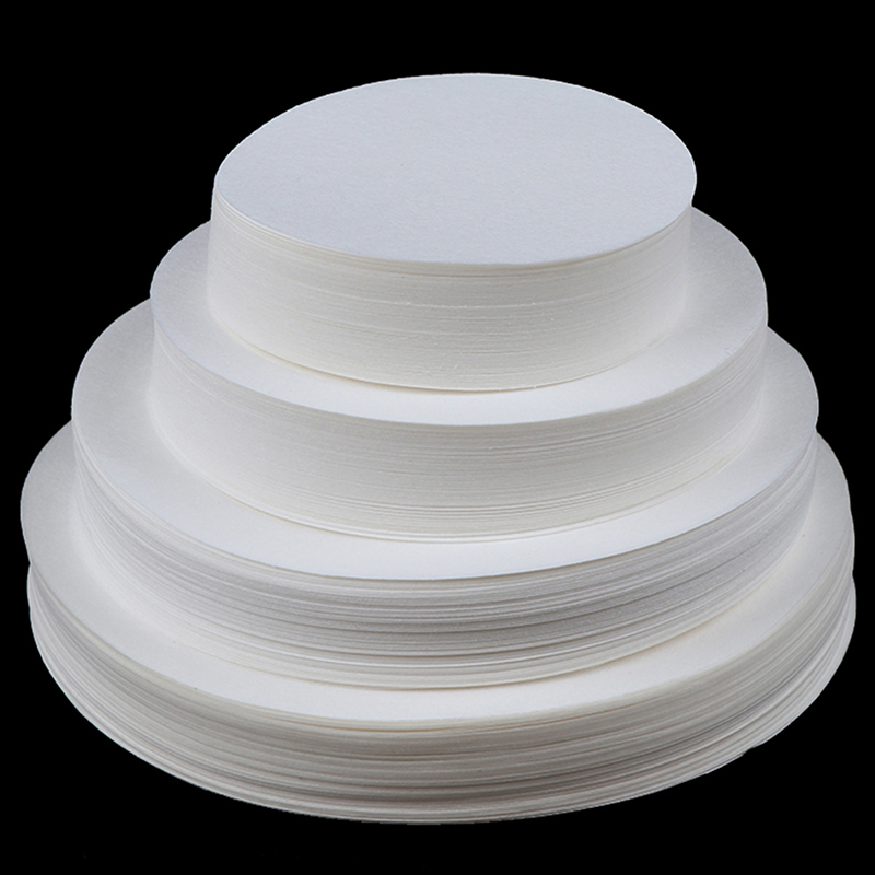 100PCS 7/9/11/12.5cm Laboratory filter paper Circular Qualitative filter paper medium speed Funnel filter paper