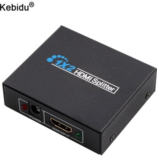 1x2 Splitter Extender Audio Video v1.3b 1080P Splitter Adapter for PS3 HD TV 3D Display HDMI-compatible Splitter Extender