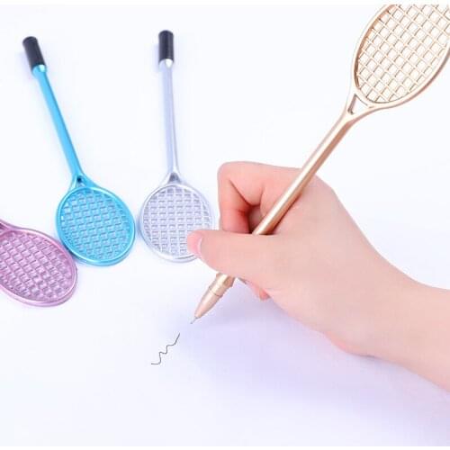 2Pcs DIY Fluffy Slime Form Crystal Soil Kit Clear PVC Badminton Racket Tennis Pen for Kids Floam Putty Cream Model Clay Tool