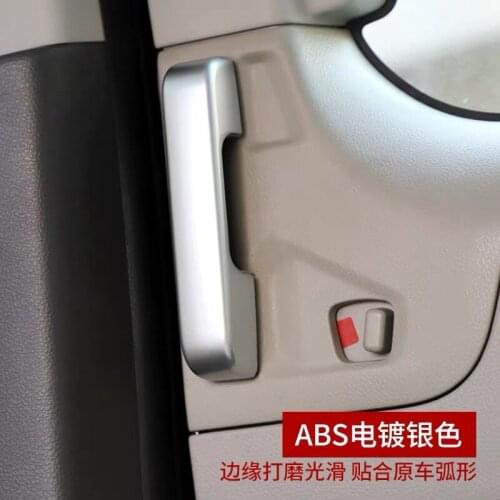 For Nissan NV200 2018 2PCS ABS Chrome Car Door Interior Handle Bowl Protector Cover Trim Moldings Car Styling