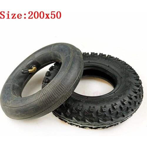 200X50 (8 Inch)Tire Fit for Electric Gas Scooter & Electric Scooter(inner Tube Included) Wheelchair Wheel