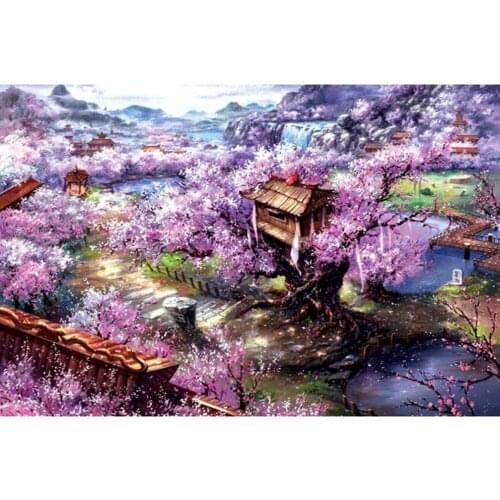 2020 DIY 1000 Pieces Jigsaw Puzzle Educational Puzzle Games Toys Assembling Picture Landscape Puzzles For Adults Kids Gifts