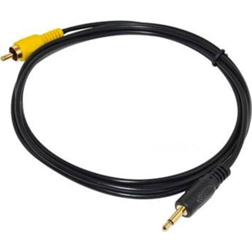 3.5mm Mono Male plug to RCA Male audio Cable Gold Plated Cord 1.8m