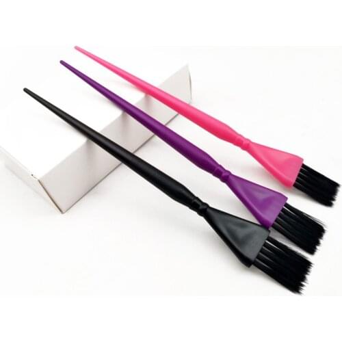 3pcs/set Mini Hair Dying Brushes Portable Small Barber Hairdressing Dye Bleach Tint Color Perm Hightlight Brush Hair Comb 1433