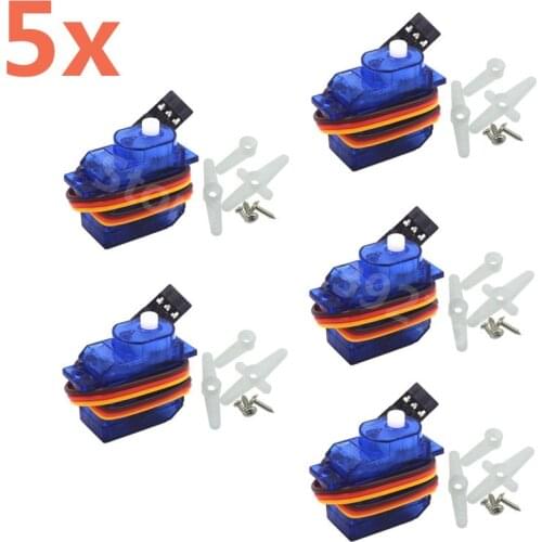 5pcs 5g SG-50 Micro Digital Servo With Plastic Gear SG50 For RC Car RC Airplane RC Helicopter RC Aeromodelling Boat