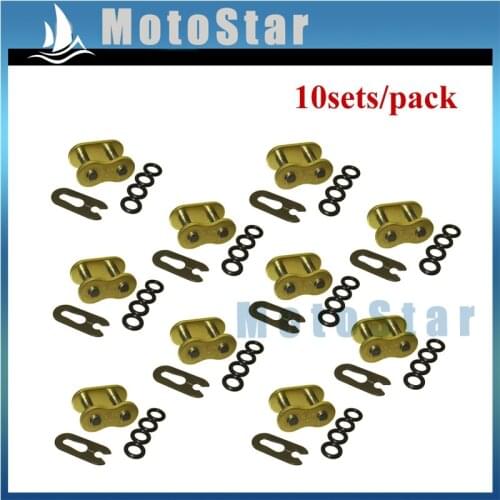 520 Gold O-ring Chain Connecting Master Link For Dirt Bike ATV Go Kart Motorcycle