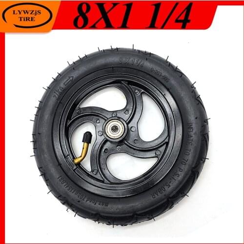 8X1 1 / 4 Pneumatic Wheel for Electric Scooter Universal 200x45 Inner Tube Outer Tyre