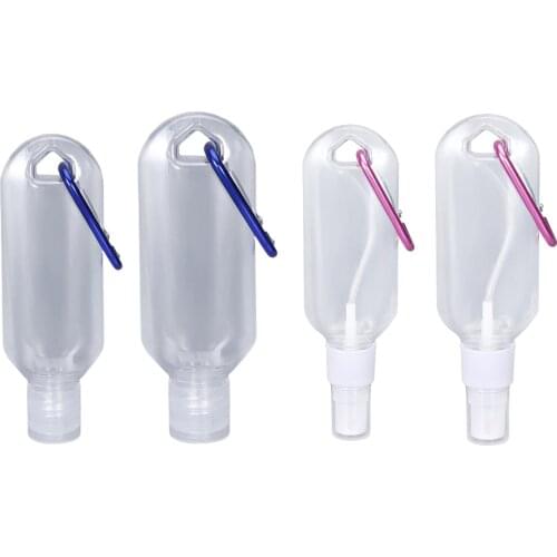 Travel Plastic Bottles 50ml/30ml Containers Hook Traveling Camping Liquid with Premium Quality