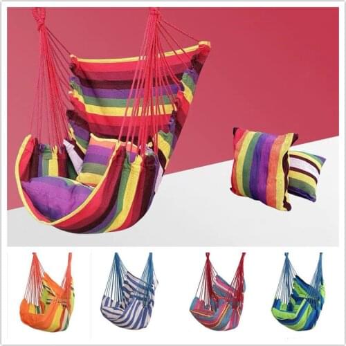 Hammock Chair Swing Chair Seat Travel Camping Hammock Outdoor Garden Adults Kids Hanging Chair