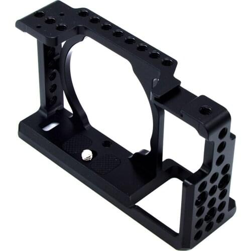 ILDC Video Camera Cage Stabilizer Protector for Sony A6000 A6300 Mirrorless Camera to Mount Microphone Monitor Tripod Light