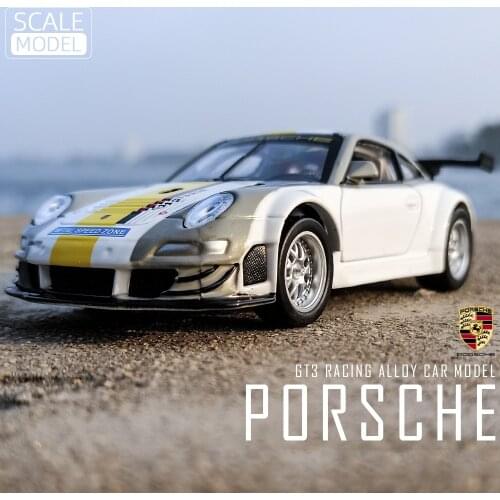 Diecast 1:32 Alloy Miniature Model Porsche 911 917 GT3 Racing Supercar Metal Vehicle Collection for Children New Christmas Toys