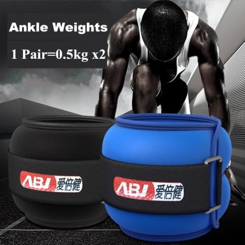 Ankle & Wrist Weights 1kg Adjustable Weights with Steel Sand Filling Running Walking Exercise Legs Strength Recovery Training