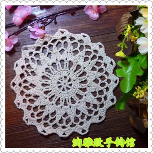 2016 korean fashion 16cm round 6" high quality cotton handmade vintage home decorative coasters as heat resistant pad for home