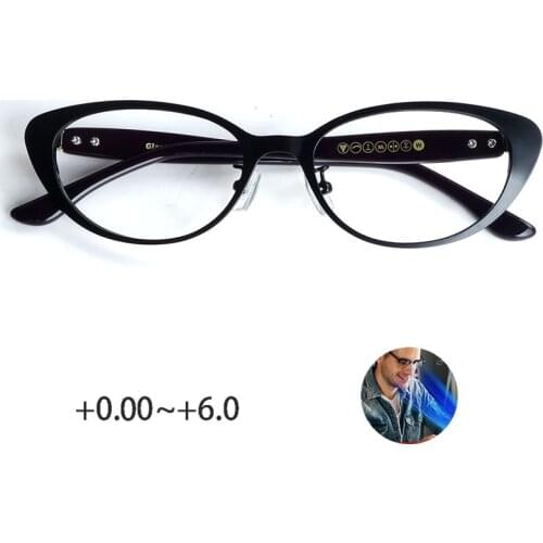 Trendy Cat Eye Blue Light Blocking Glasses Computer Gaming Reading Glasses Women