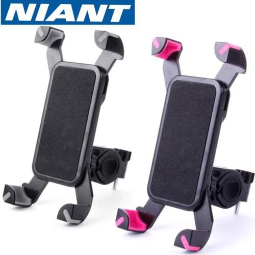 MTB Mountain Road Bike Bicycle Phone Holder for 3.5-7" Mobile Phone Anti-Slip 360 Rotating Handlebar Clip Stand Mount Bracket