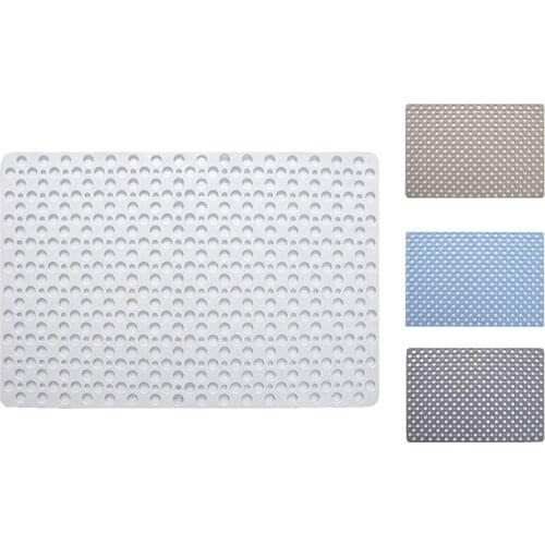 Non Slip Bath Mat Anti Mould Shower Mats TPE Bathroom Bathtub Mat Floor Shower Mats Anti Slip with Suction Cups