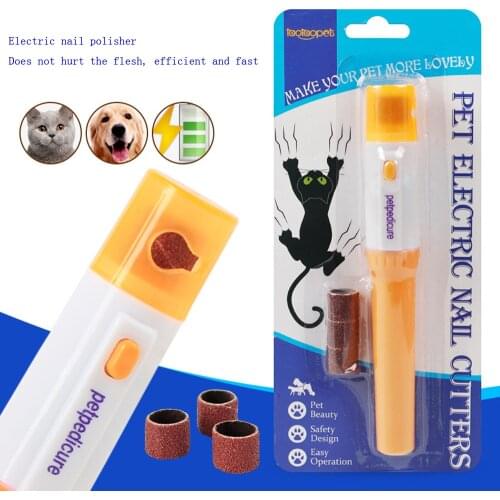 2019 New Arrival Pet Dog Cat Nail Clipper Grinders Trimmer Grooming Electric Painless Nail File Kit For Pet Cat Dog Nail