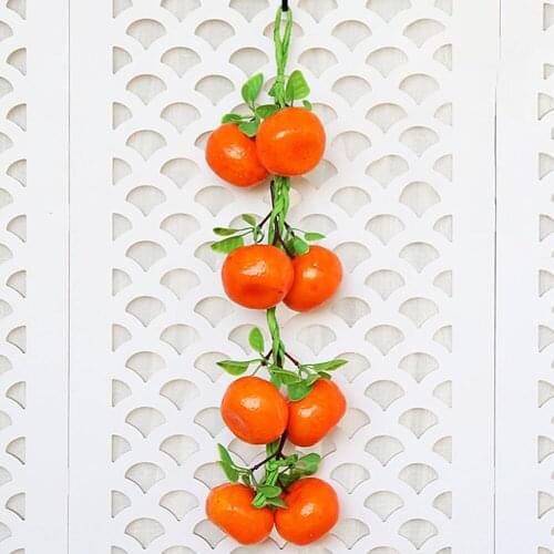 Photography Artificial Fruit Plant Styrofoam Simlation 52CM Orange mould