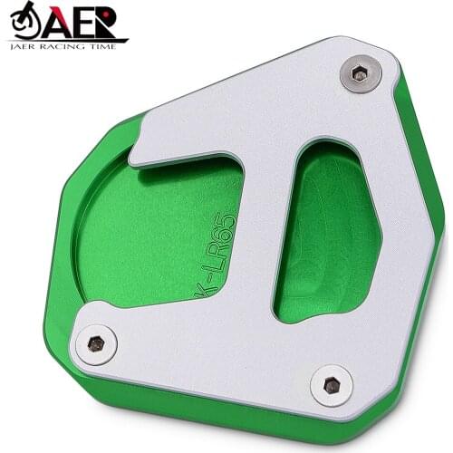 JAER Motorcycle Kickstand Foot Side Stand Enlarge Plate for Kawasaki KLR650 2008-2019