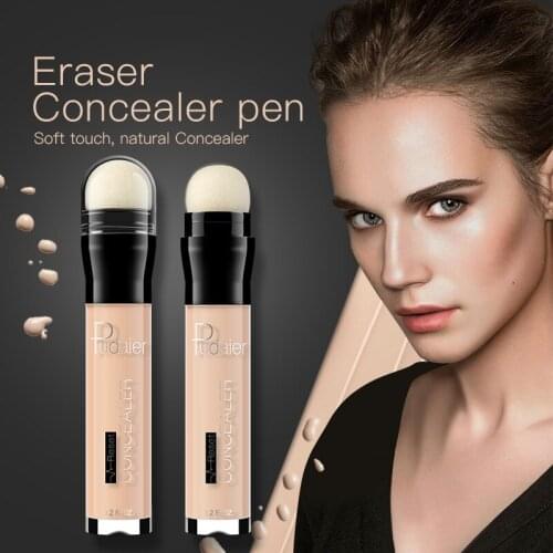 Pudaier Liquid Concealer To Cover Dark Circles Acne Marks Conceal Pores Brighten Skin Tone Waterproof Natural Face Makeup TSLM2