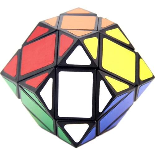 Lanlan Rhombic Dodecahedron Black PVC sticker Educational Cubo Magico Toy Gift Idea Cubo magico Toys For Children