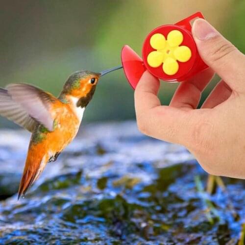 Hand Held Accessories Plastic Hanging Dispenser Hummingbird Food Feeder for Garden