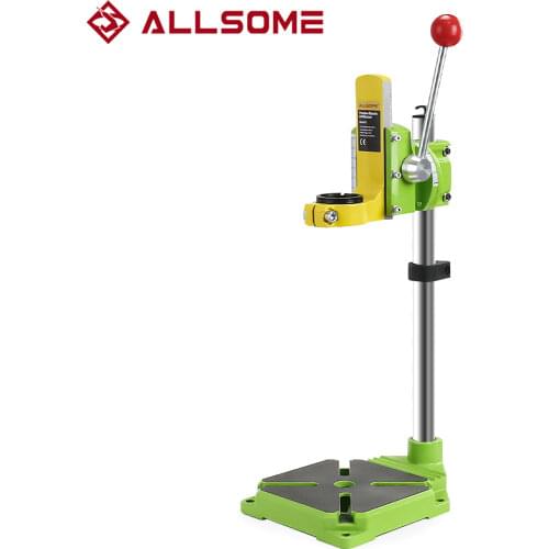 ALLSOME MINIQ BG6117 Bench Drill Stand/Press Mini Electric Drill Carrier Bracket 90 Degree Rotating Fixed Frame Workbench Clamp