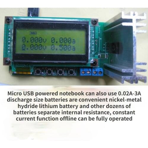 Battery capacity tester/internal resistance test /18650 lithium lead battery/mobile power +USB current voltmeter 20W