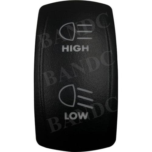 Cover Cap Only! HIGH LOW Pattern Laser Etched Rocker Switch Backlit Cap for Auto Boat Truck ARB Caravan Switch,Car Accessories