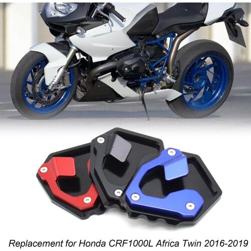 Motorcycle Foot Crutch Extension Plate Pad Kickstand Foot Side Stand Enlarge Kickstand for Honda CRF1000L Africa Twin 2016-2019