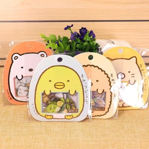 Corner Cartoon Transparent PVC Sticker Paper Bag Hand Account Decorative Stickers Cup Ceramic Biological Stickers Stationery