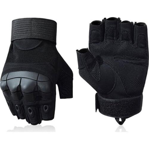 Outdoor Tactical Gloves Airsoft Sport Gloves Half Finger Type Military Men Combat Gloves Shooting Hunting Cycling Anti-slip