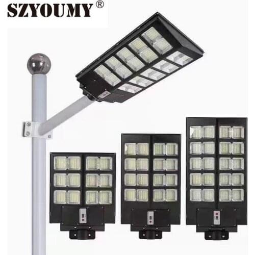 SZYOUMY 300W 400W 500W Solar Street Light Outdoor Security Sensor Wall Lighting