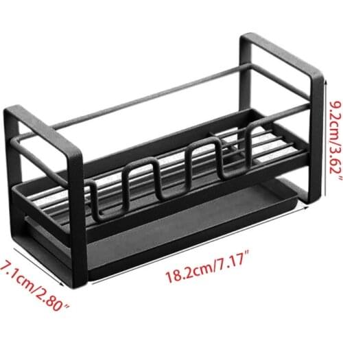 High Quality New Kitchen Asphalt Storage Shelf Sponge Cleaning Dishcloth Shelf Sink Table Top Storage Shelf