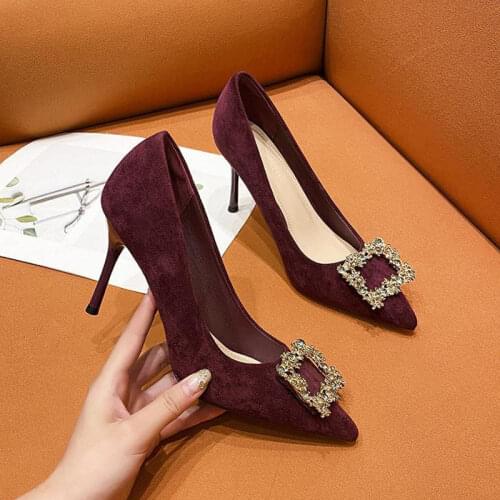 2021 New Water Drill High Heels Plus Size Shoes for Wedding Women 41 42 43