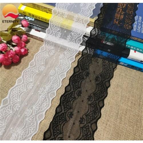 10.6cm LS1059 Black And White Cloth Decals Lace Fabric Shirt Clothing Accessories DIY Collar Seam