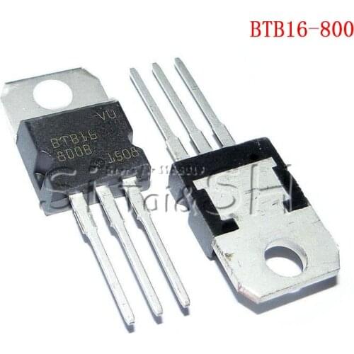 10pcs BTB16-800B BTB16-800 BTB016 Triacs 16 Amp 800 Volt TO-220 new original