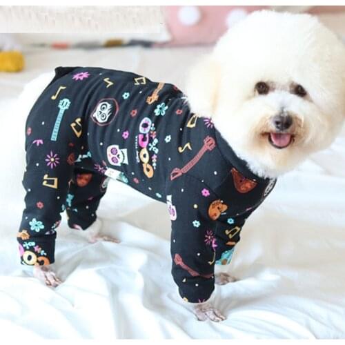 2021 Spring Fashion Print Dogs Clothes Rompers Casual Sport Overalls Puppy Dog Jumpsuits Clothing Chihuahua Yorkshire Hoodie
