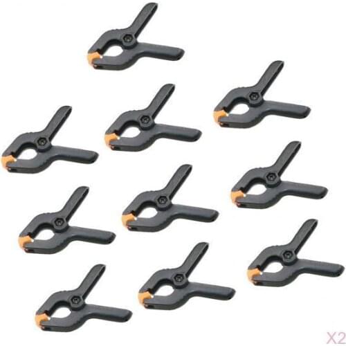 20x Small 2'' Plastic Spring Clamps Market Stall Tarpaulin Cover Clips Grips