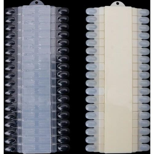 36Pcs Removable Nail Art Display Color Chart False Nail Tips Natural Nail Gel Color Showing Display 2 Color