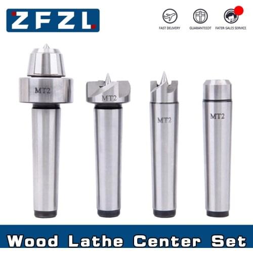 4Pcs/Set MT2 MT1 Wood Lathe Center Set Wooden Case For Metalworking Drive Spur Cup MT1 Arbor Wood Wood Lathe Live Center