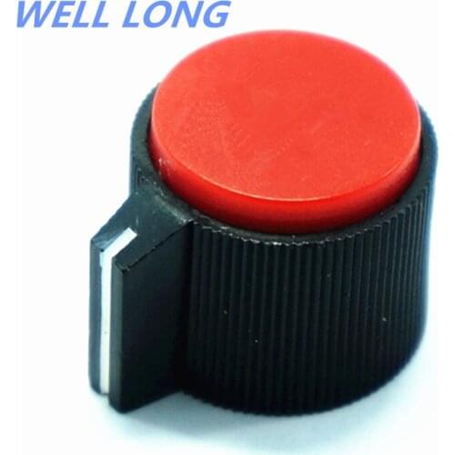 4pcs Potentiometer Cap Plastic Knob Adjustment knob Potentiometer knob Volume knob KN113 bakelite knob Red