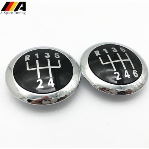 5/6 Speed MT Gear Shift Knob Emblem Cap Cover Case For Volkswagen VW Passat B6 2005-2011 Car Styling Accessories