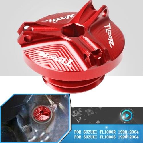 FOR SUZUKI TL1000R TL 1000S 1000R 1998-2004 Motorcycle Accessories Engine Oil Cup Plug Cover Motocross Aluminum Oil Filler Cap