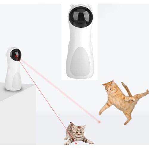 Automatic Cat LED Laser Toys Interactive Smart Teasing Pet Funny Handheld Toy Multi-Angle Cat Exercise Training Entertaining Toy