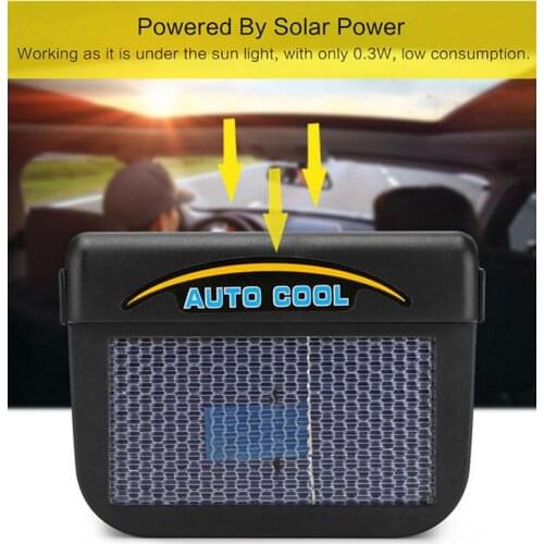 Large Solar Panel Exhaust Fan Car Fan Heat Dissipation Exhaust Boring Exhaust Car Solar Fan Fresh Air